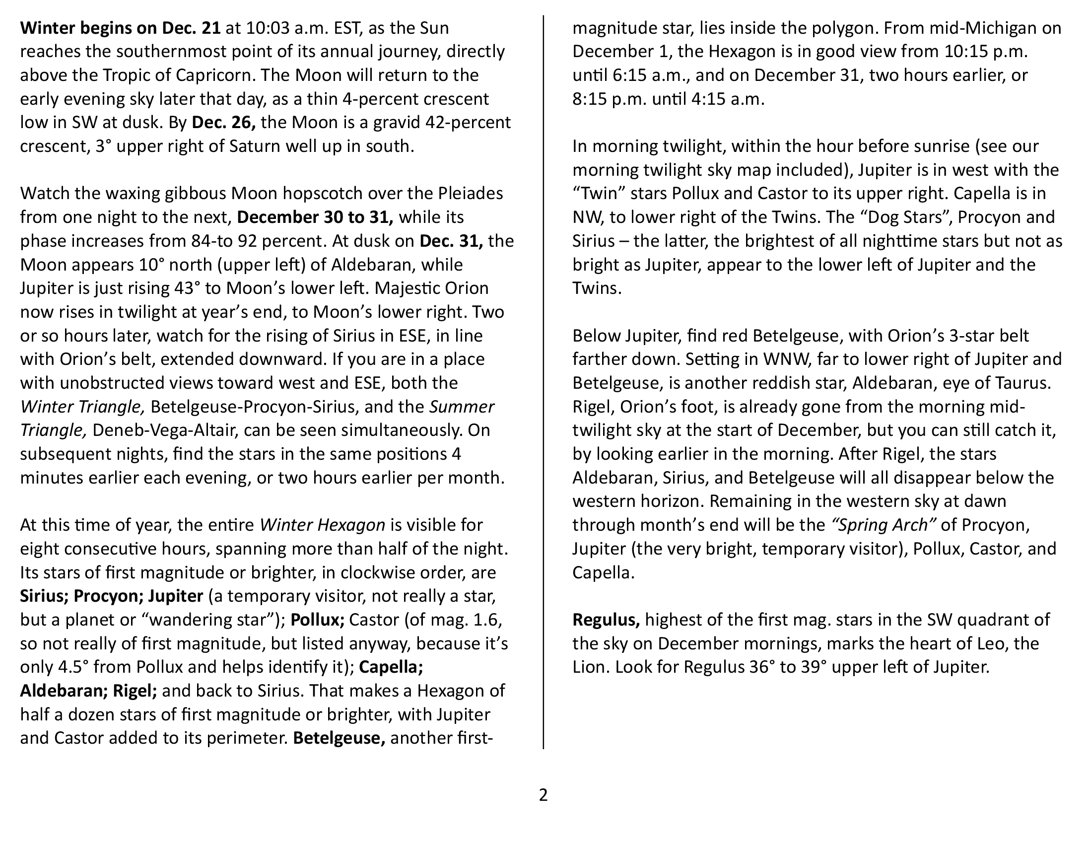 Extra Content for December 2025